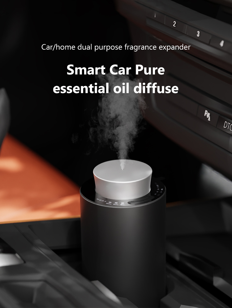 1. Add Fragrance to Your Car with a Cup-Holder Essential Oil Diffuser